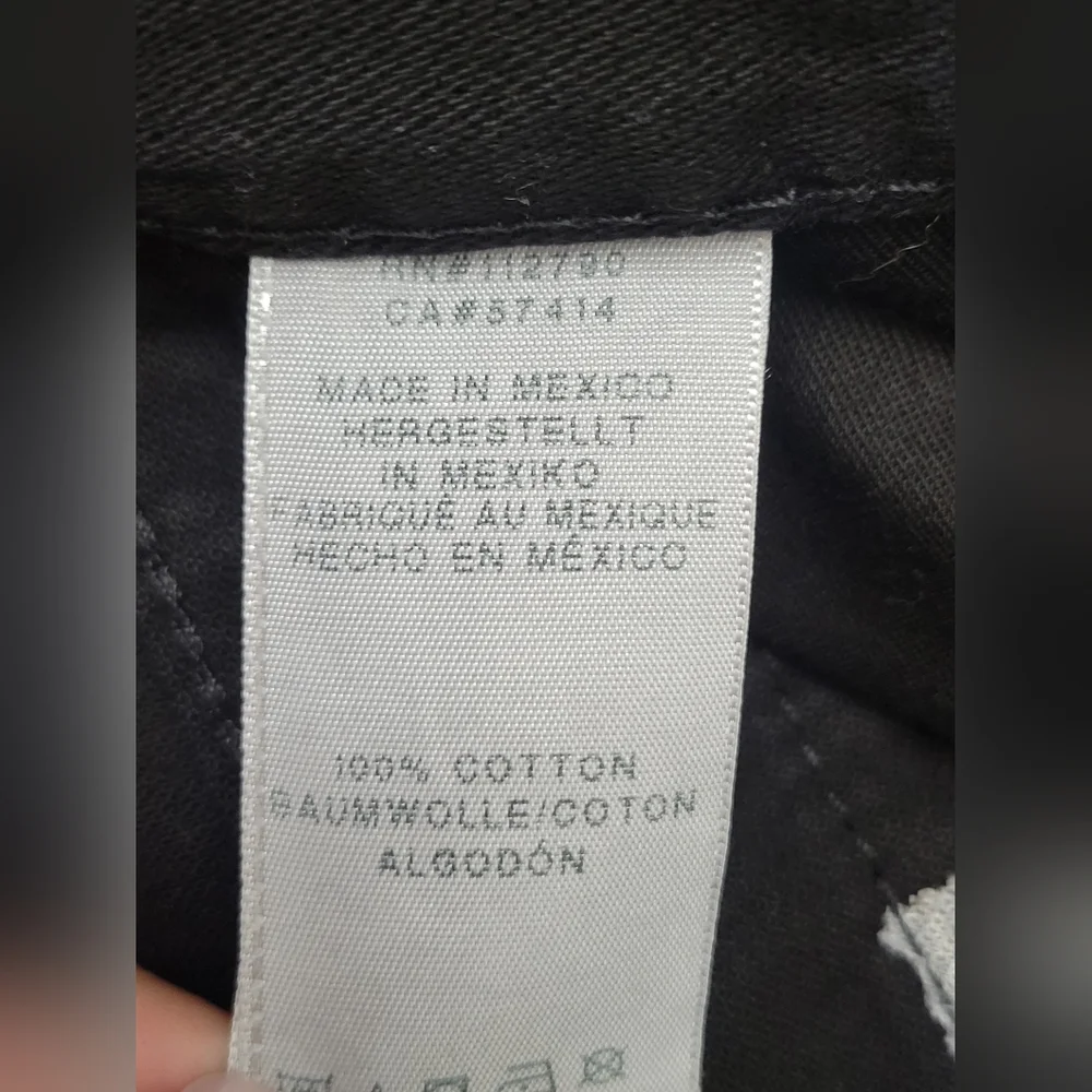 True Religion Section Straight Leg Jeans with Flap Pockets Black Size 32 Waist